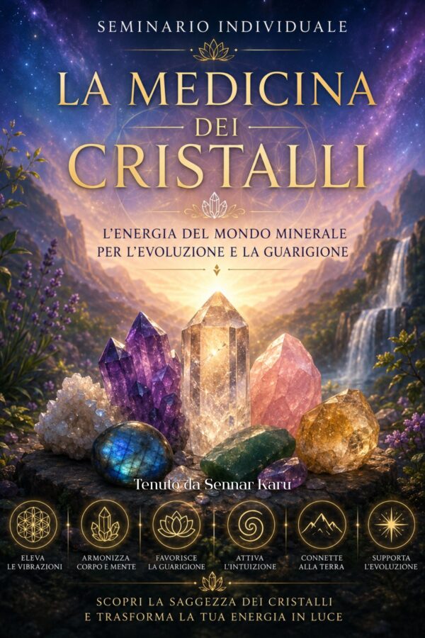 lamedicinadeicristalli_seminario La medicina dei cristalli - seminario individuale