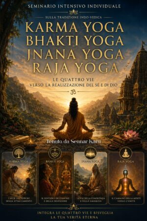lequattroviedelloyoga_seminario Karma Yoga, Bhakti Yoga, Jnana Yoga e Raja Yoga - le quattro vie verso la realizzazione - seminario intensivo individuale
